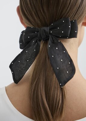 ICHI Bela Velvet Bow with Hair Tie *Two Colours*