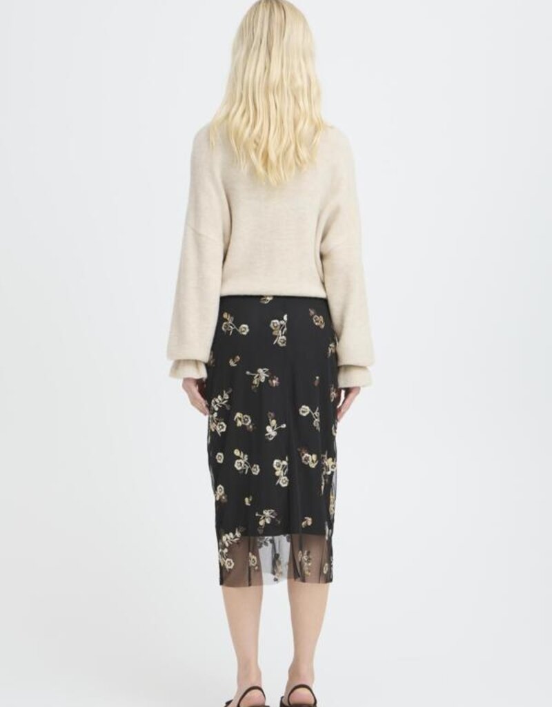 B.Young Renaz Skirt with Sequin Floral Detail