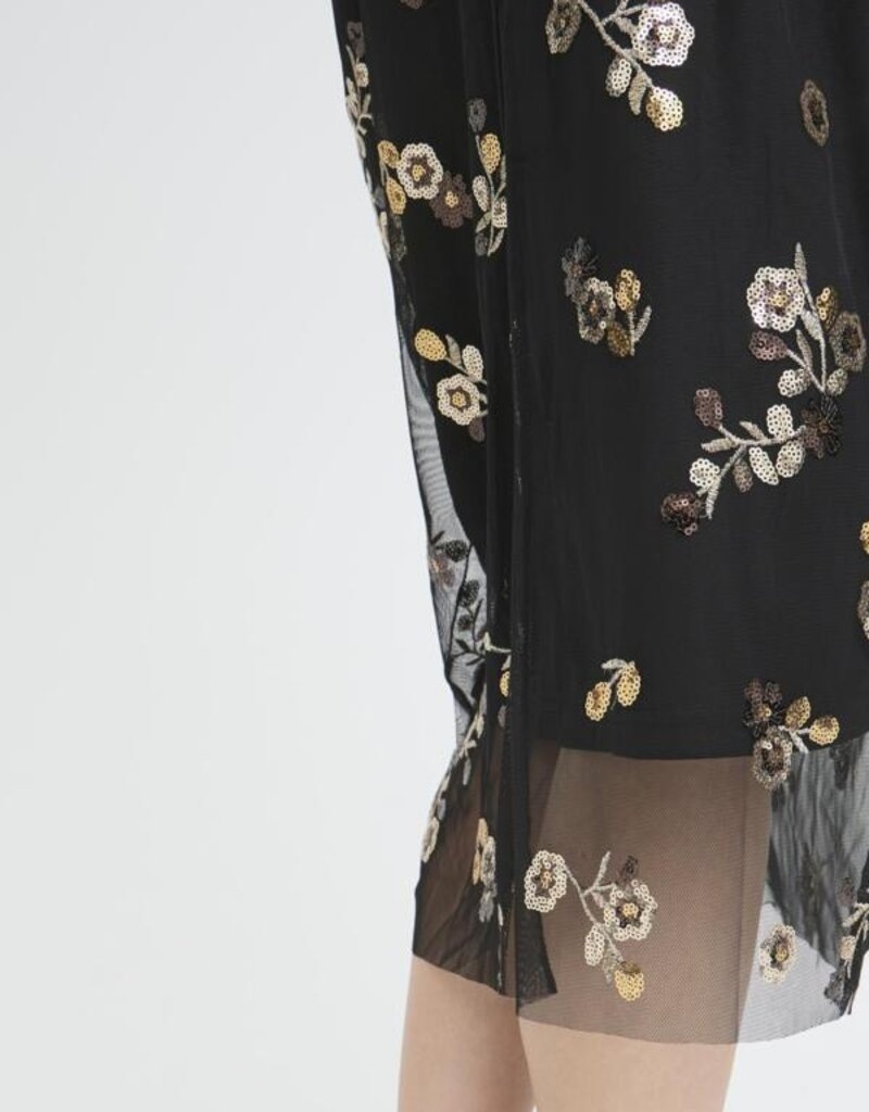 B.Young Renaz Skirt with Sequin Floral Detail
