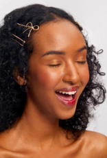 Kitsch Metal Enamel Cloud and Bow 8pc Bobby Pins Set