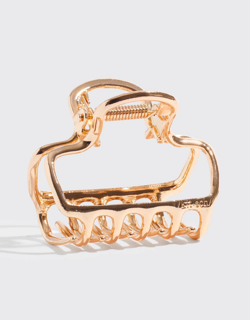 Kitsch Open Shape Puffy Metal Claw Clip