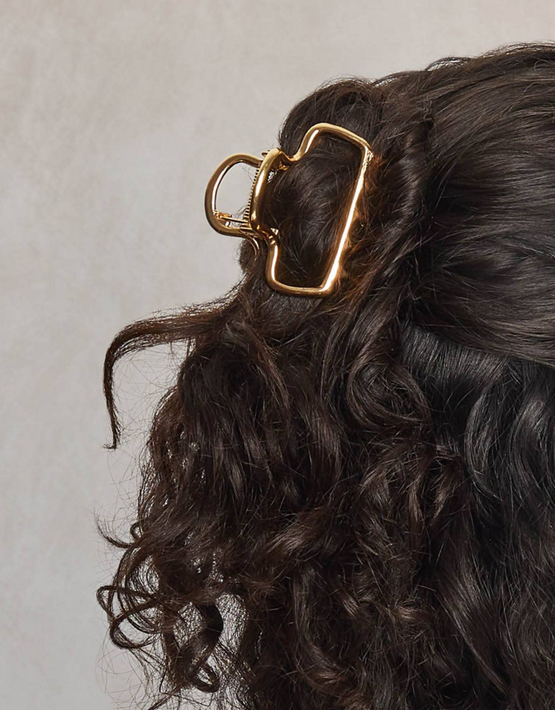 Kitsch Open Shape Puffy Metal Claw Clip