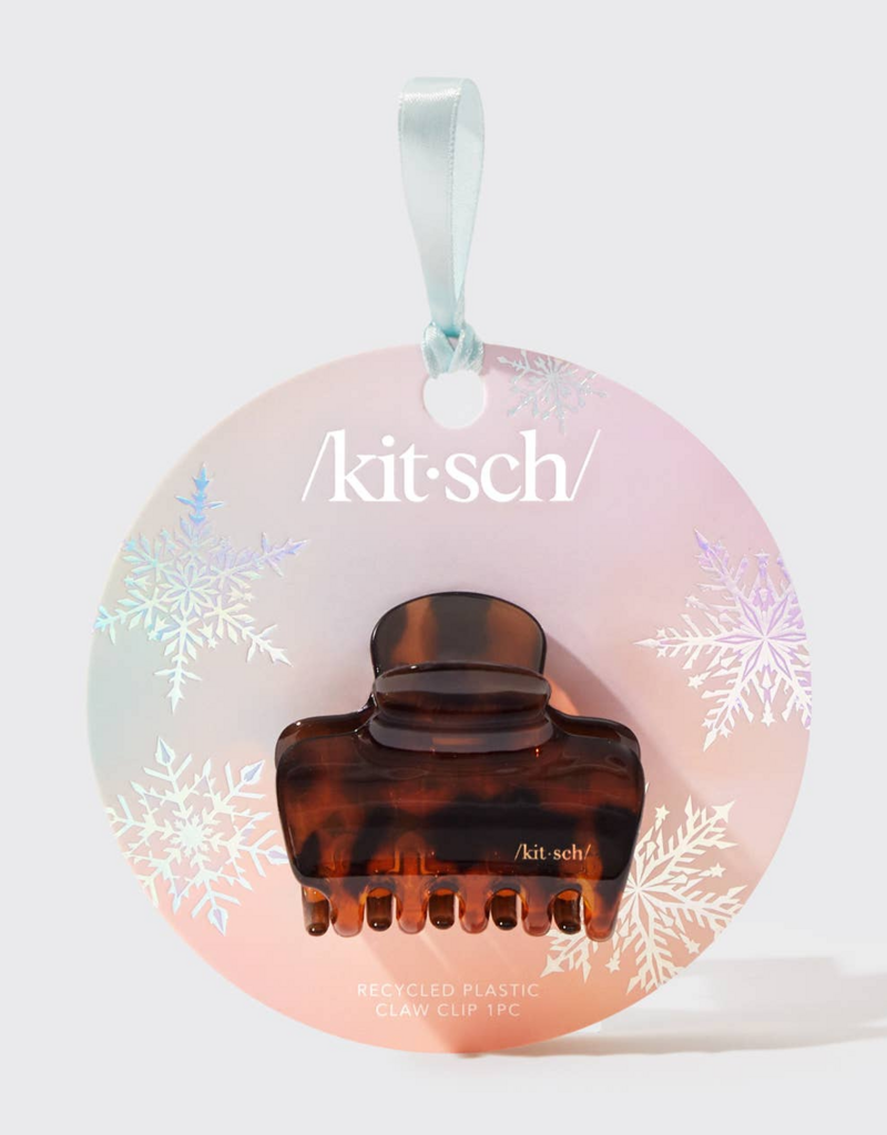 Kitsch Holiday Recycled Plastic Claw Clip - Tort