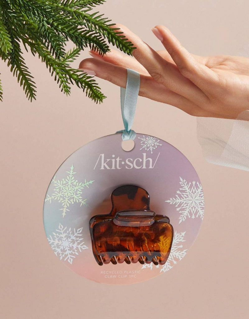 Kitsch Holiday Recycled Plastic Claw Clip - Tort