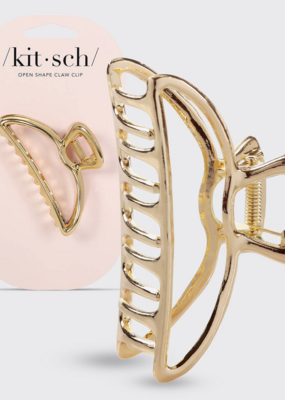 Kitsch Open Shape Claw Clip - Gold