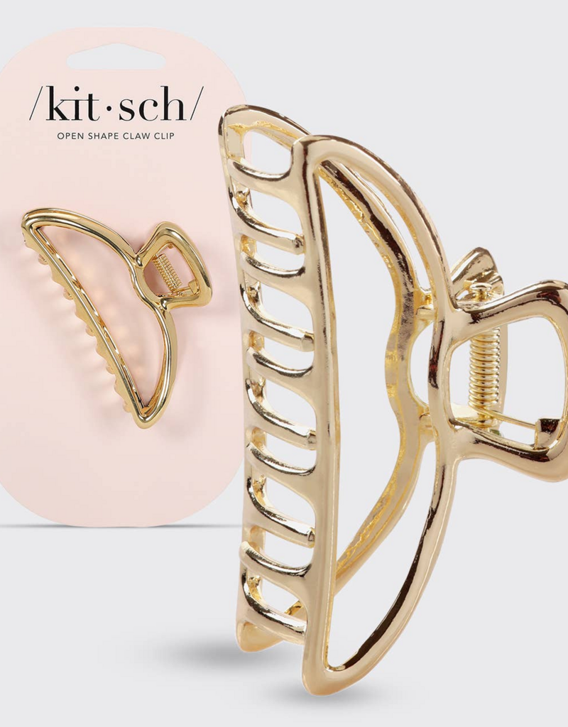Kitsch Open Shape Claw Clip - Gold