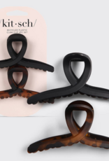 Kitsch 2pc Recycled Plastic Large Loop Claw Clip