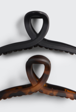Kitsch 2pc Recycled Plastic Large Loop Claw Clip