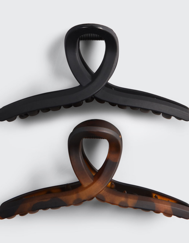 Kitsch 2pc Recycled Plastic Large Loop Claw Clip