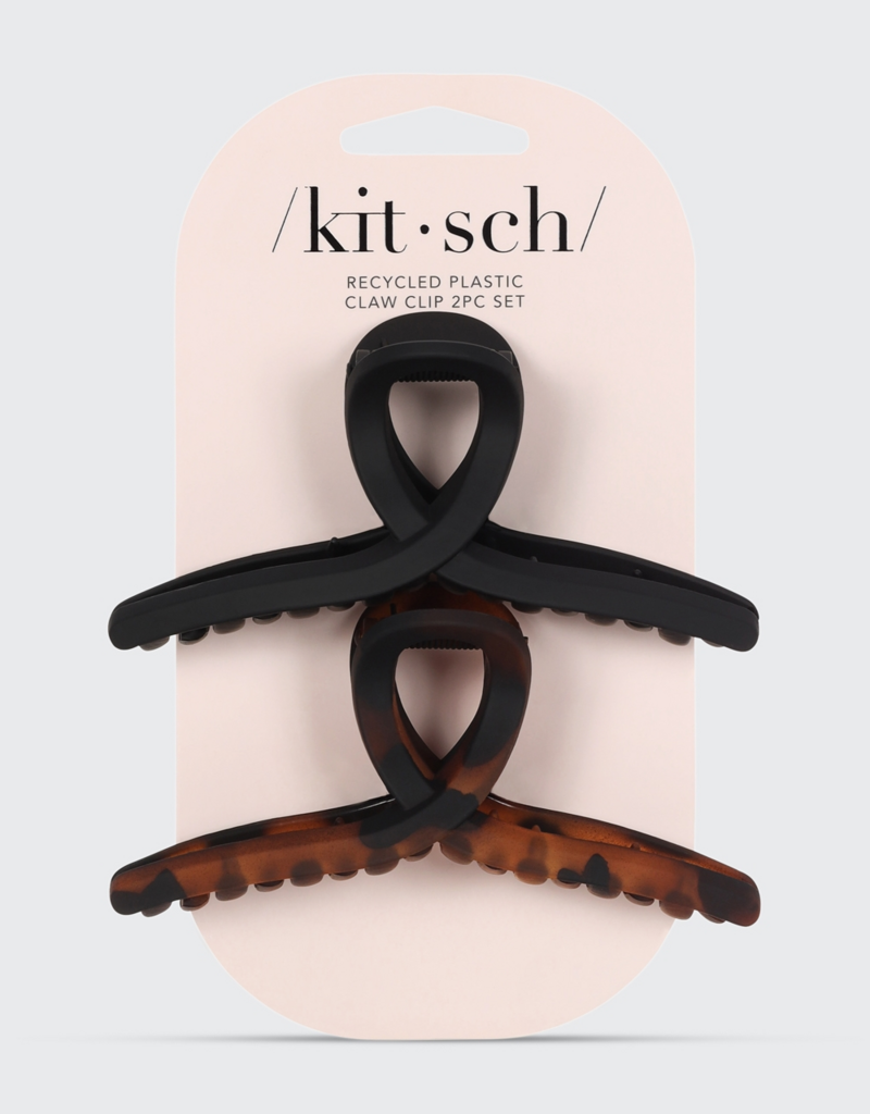 Kitsch 2pc Recycled Plastic Large Loop Claw Clip
