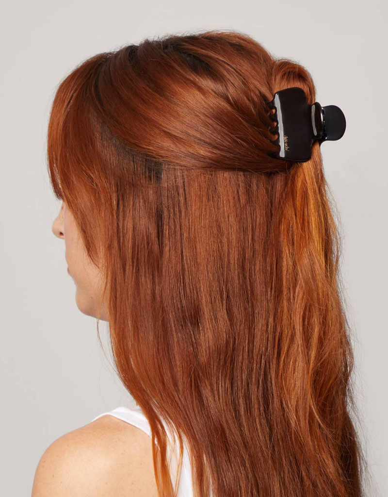 Kitsch 2pc Recycled Plastic Medium Puffy Claw Clip - Black and Tort