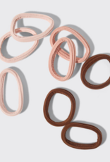 Kitsch 8pc Recycled Seamless Hair Elastics- Rosewood