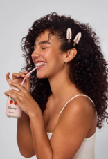 Kitsch 4pc Recycled Plastic Creaseless Clips - Cherry Print