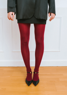 Brunette the Label Burgundy Tights