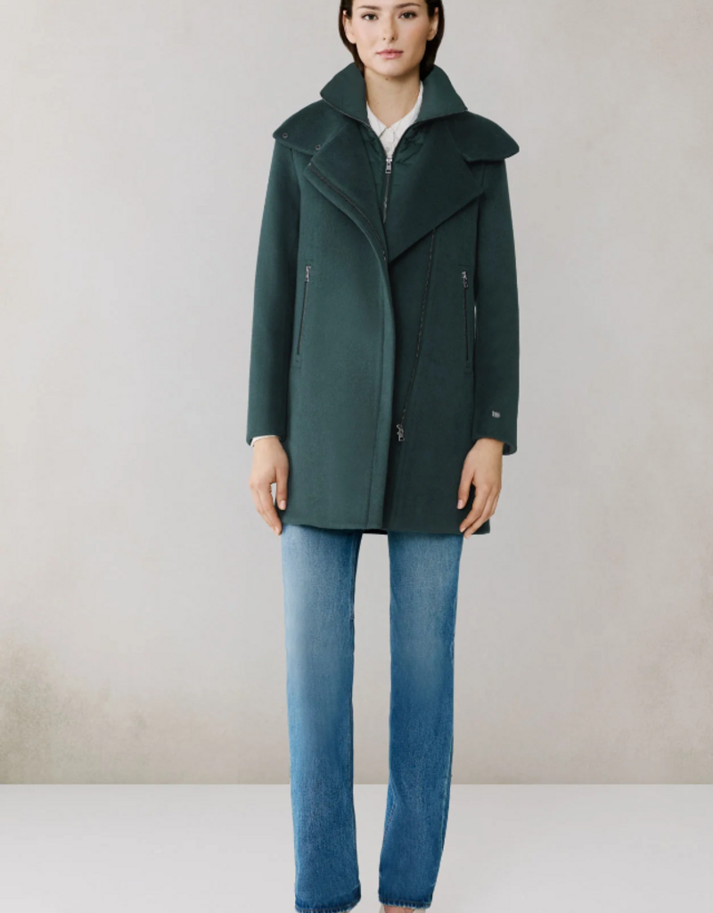 Soia and Kyo Abbi Jacket in Midnight Forest