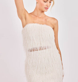 Sadie & Sage Angel Wings Fringe Tube Top