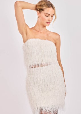 Sadie & Sage Angel Wings Fringe Tube Top