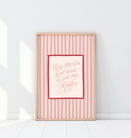 Stevie & Bean Taylor Swift Print - They Say I'm Bad News