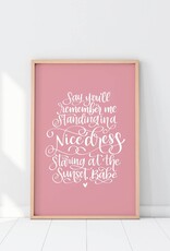 Stevie & Bean Taylor Swift Print - Wildest Dreams