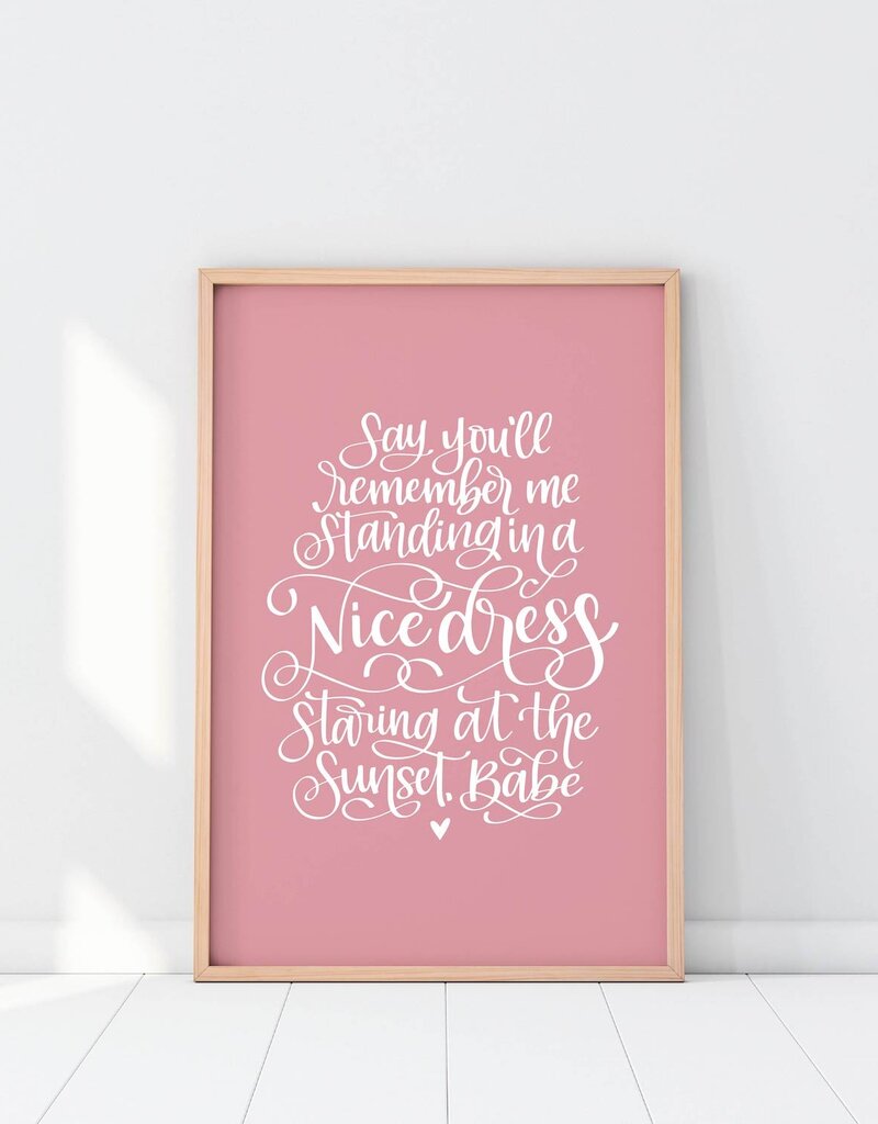 Stevie & Bean Taylor Swift Print - Wildest Dreams