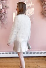 Sadie & Sage Angel Wings Fringe Jacket in Ivory