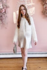 Sadie & Sage Angel Wings Fringe Jacket in Ivory