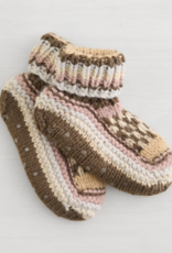 Lemon Women's Northern Isles Knit Bootie in Medium Brown