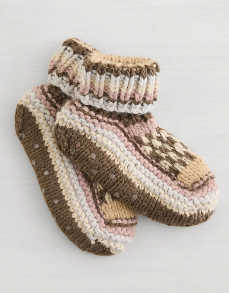 Lemon Women's Northern Isles Knit Bootie in Medium Brown