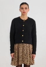 Molly Bracken Raven Textured Cardigan in Black