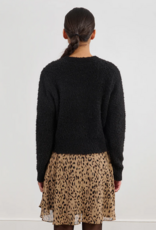 Molly Bracken Raven Textured Cardigan in Black