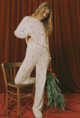 Z-Supply Dawn Smocked Pant in Champagne Print