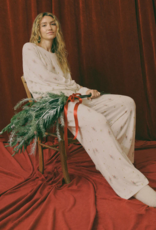 Z-Supply Dawn Smocked Pant in Champagne Print