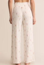 Z-Supply Dawn Smocked Pant in Champagne Print