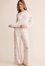 Z-Supply Dawn Smocked Pant in Champagne Print