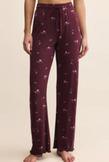 Z-Supply At Ease Ditsy Pant in Merlot
