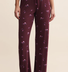 Z-Supply At Ease Ditsy Pant in Merlot