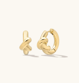 Leah Alexandra Gold Knot Hoop