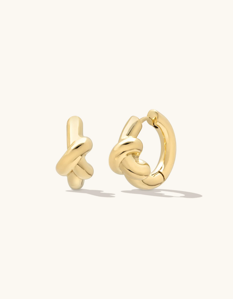Leah Alexandra Gold Knot Hoop