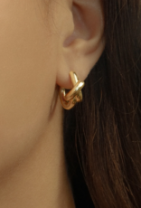 Leah Alexandra Gold Knot Hoop