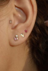 Leah Alexandra 10K Gold Radiating Heart Stud