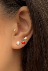 Leah Alexandra 10K Gold Radiating Heart Stud