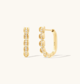 Leah Alexandra Gold Vermeil Aman Hoop