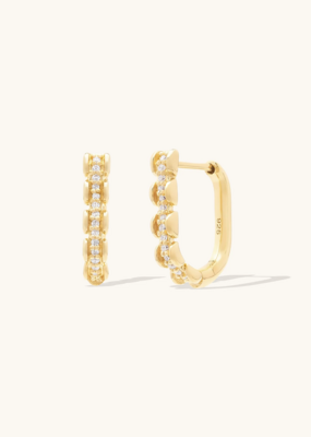 Leah Alexandra Gold Vermeil Aman Hoop