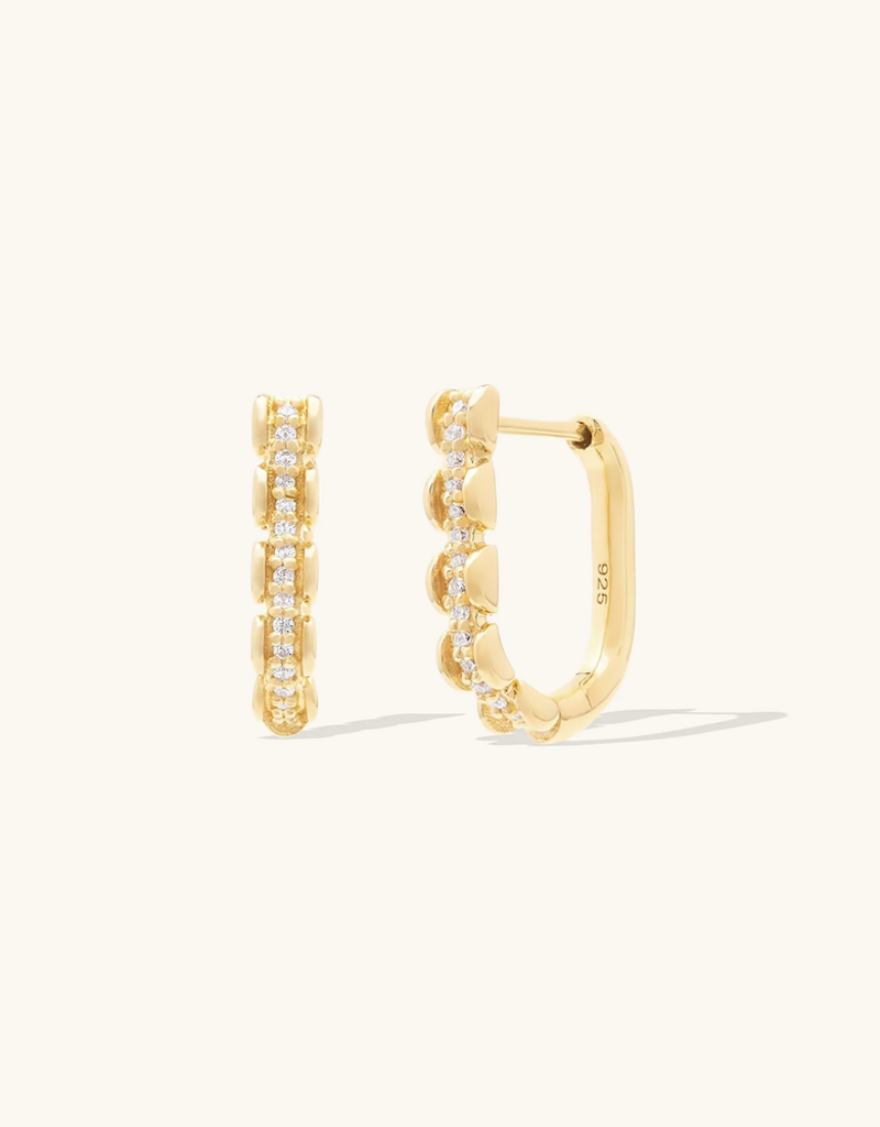 Leah Alexandra Gold Vermeil Aman Hoop