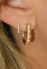 Leah Alexandra Gold Vermeil Aman Hoop