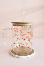 Mömy 17oz Glass Mug with Straw and Lid