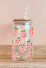 Mömy 16oz Glass With Lid and Straw