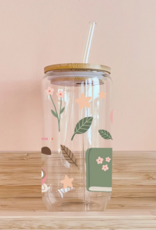 Mömy 16oz Glass With Lid and Straw