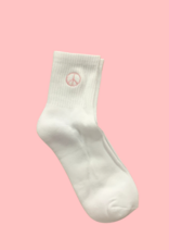Brunette the Label Peace Sign Socks