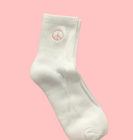 Brunette the Label Peace Sign Socks